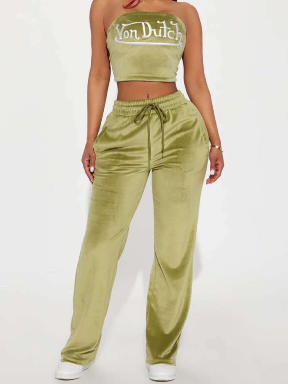 Von Dutch Velour Pants NWT